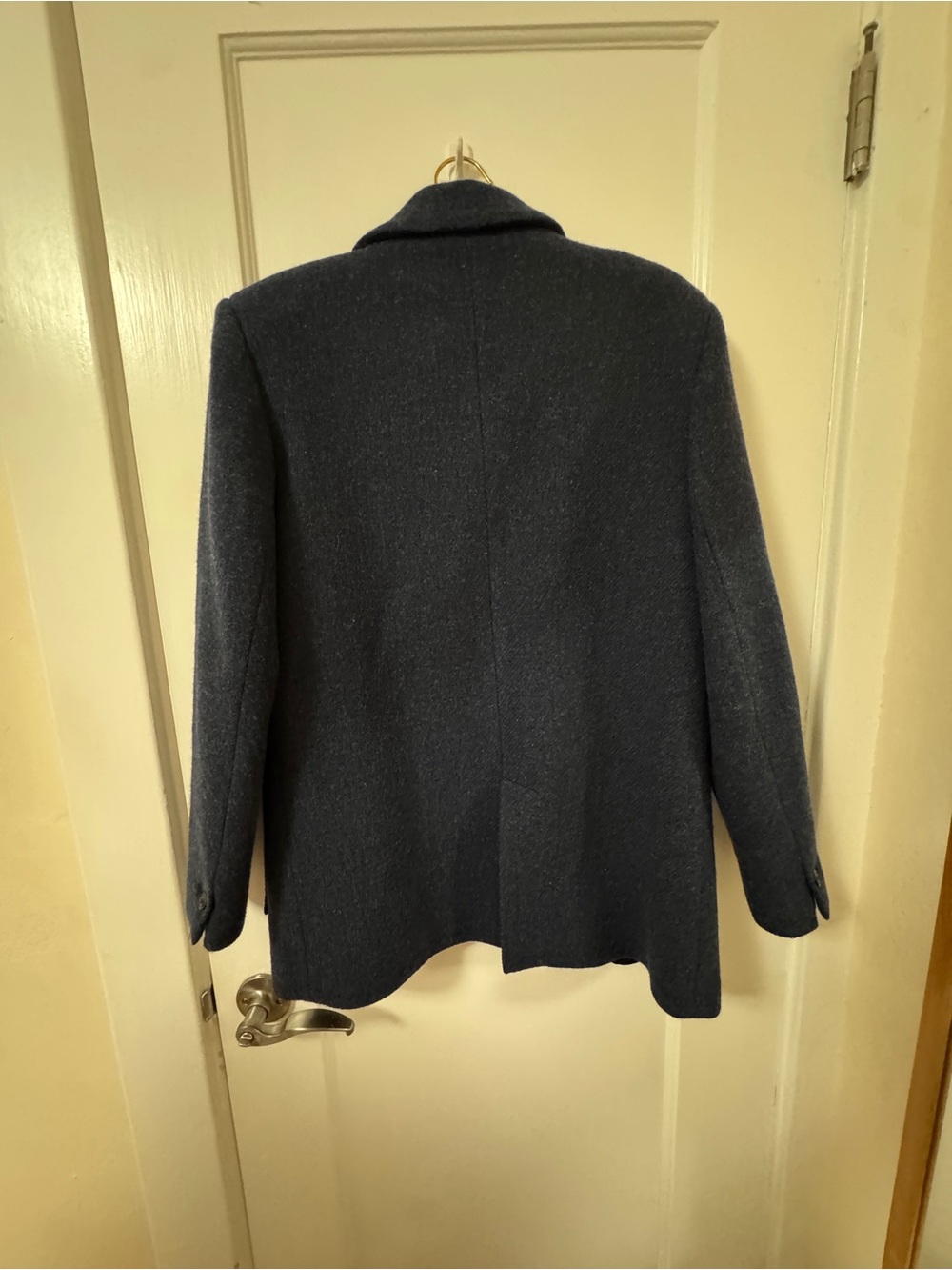 ba&sh Navy Wool-Blend Single-Button Blazer - Picture 5 of 5